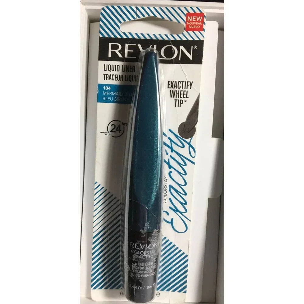 Revlon Colorstay Exactify Wheel Tip Liquid Liner 104 Mermaid Blue 0.03 fl oz NEW